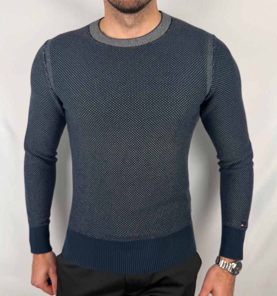 💎 Pull Tommy Hilfiger Marine taille S - 100% Coton 💎