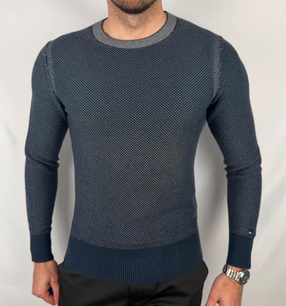 💎 Pull Tommy Hilfiger Marine taille S - 100% Coton 💎