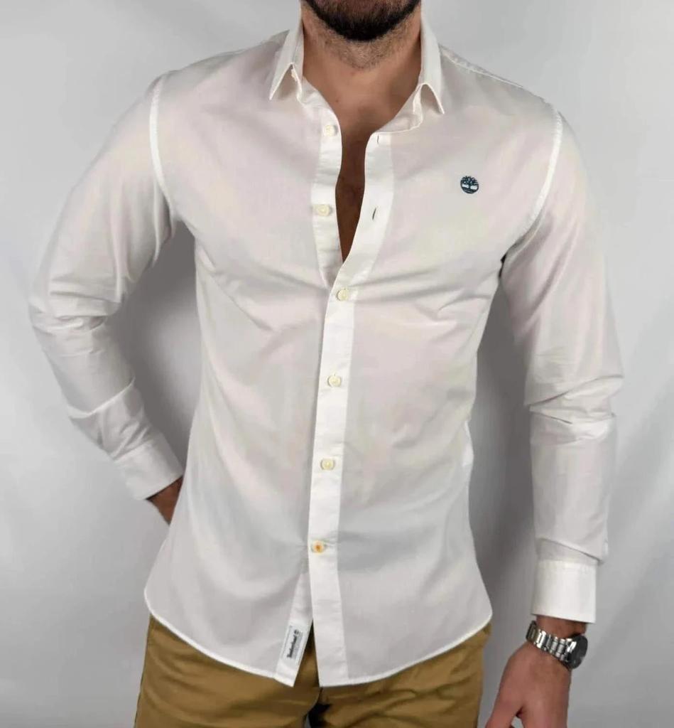 💎 Chemise Timberland Blanche taille S - 100% Coton 💎