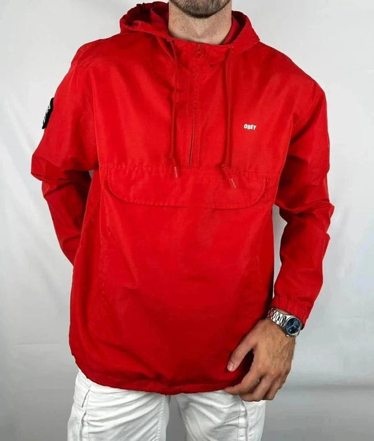 Impermeabile Rosso Obey - L