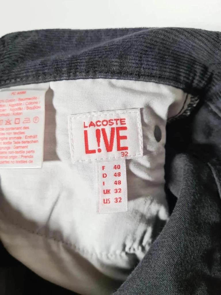 Jeans Velluto Lacoste Nero W32 L32