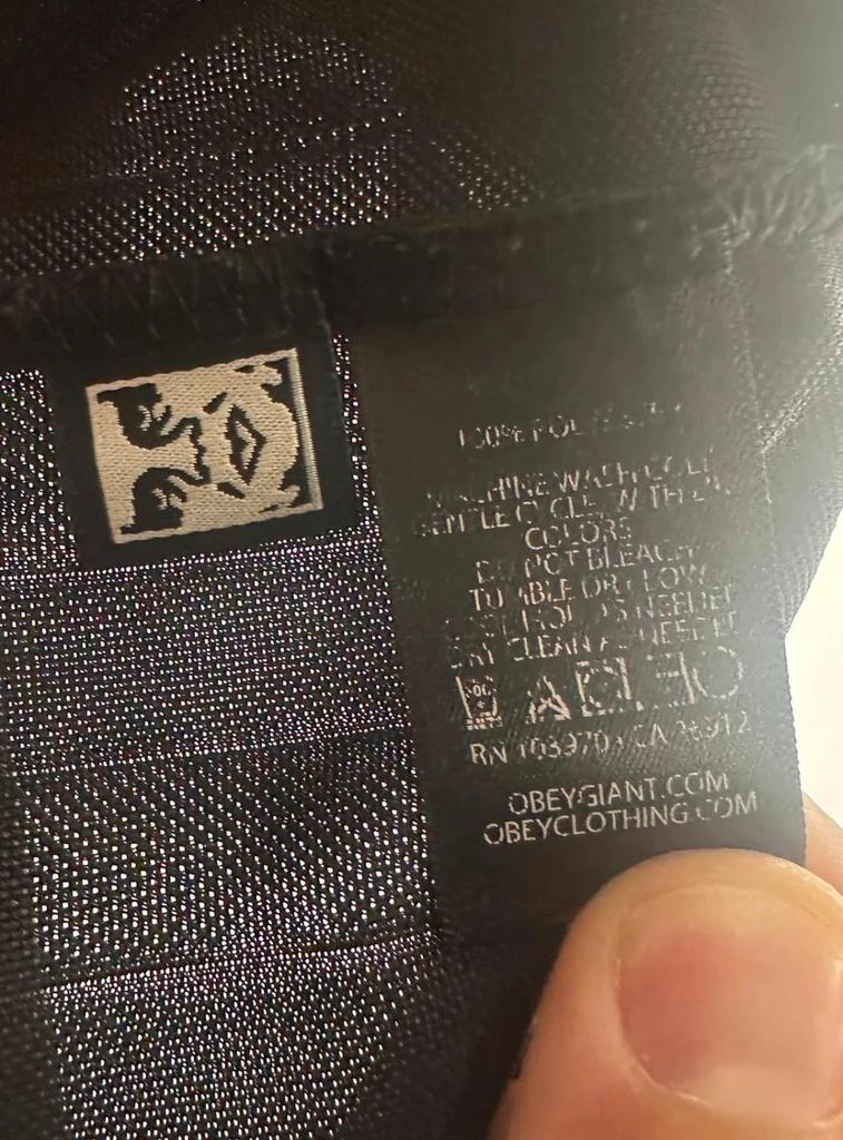 Polo Obey Noir - L
