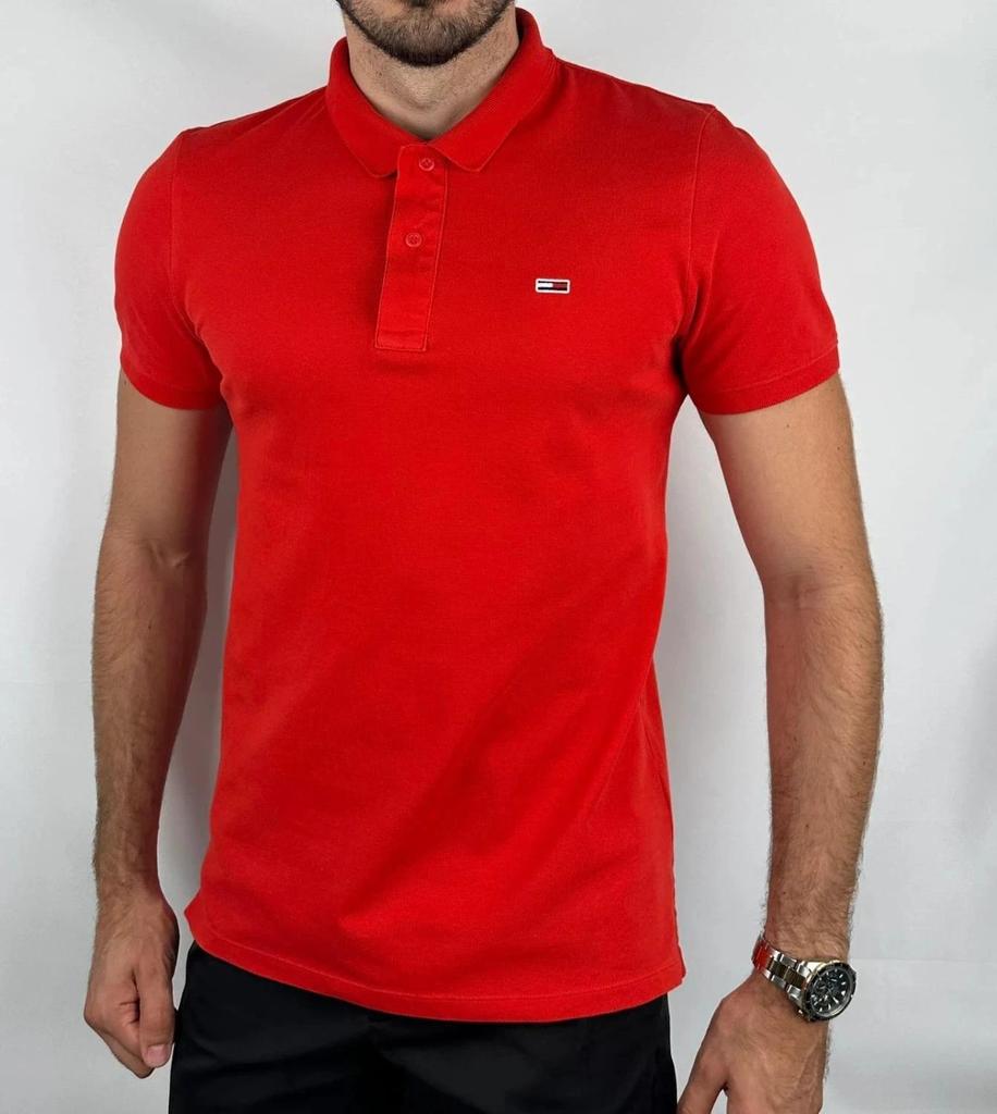 Polo Tommy Jeans Rouge - M