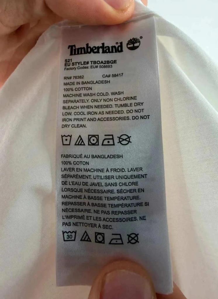 💎 Chemise Timberland Blanche taille S - 100% Coton 💎