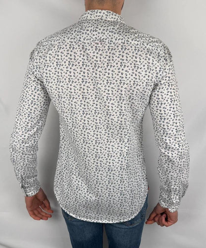 Chemise Superdry Blanche à Motifs - M