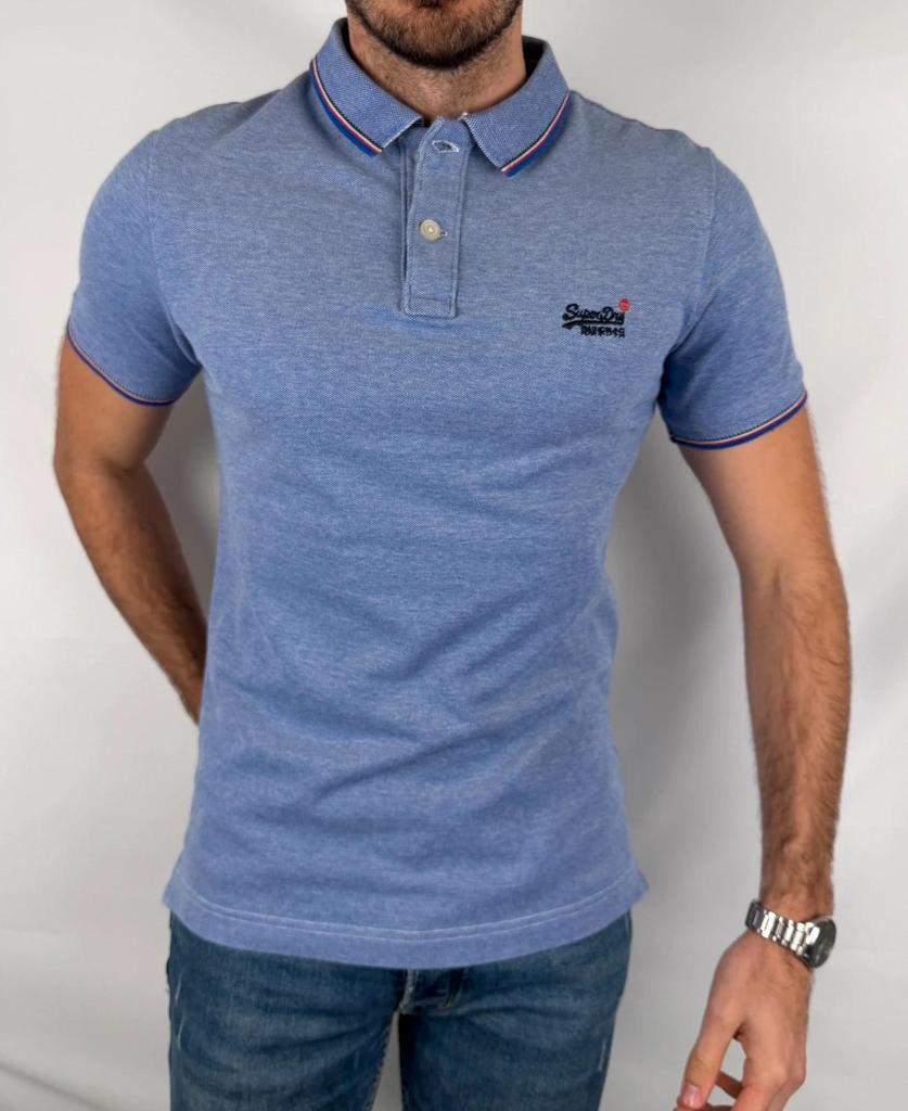 Polo Superdry Lila / Bleu Clair - M