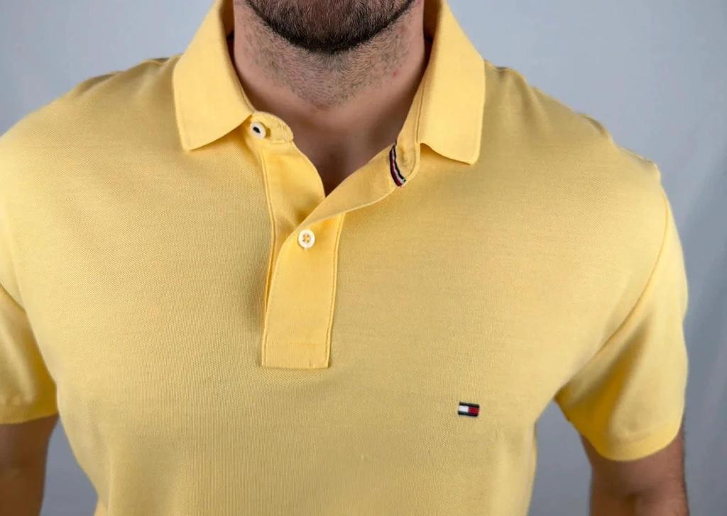 Polo Tommy Hilfiger Jaune - L