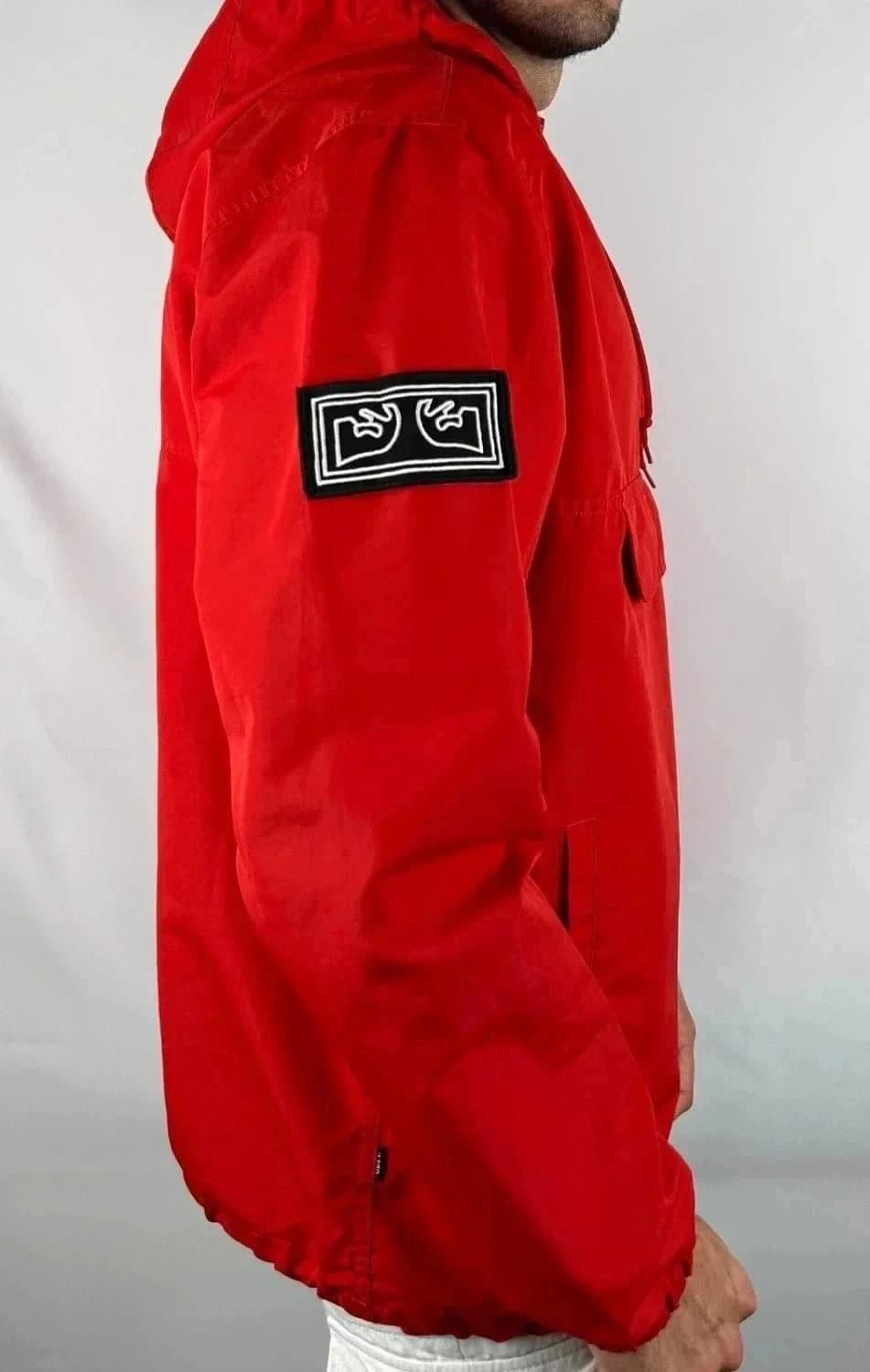 💎 Imperméable Rouge Obey taille L - 100% Polyester 💎