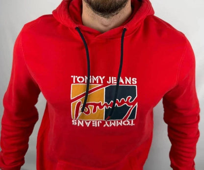 Sweat à Capuche Tommy Jeans Rouge - L
