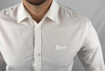 💎 Chemise Tommy Jeans Blanche taille S - 100% Coton 💎