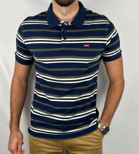 Polo Levi’s Marine Rayé - M