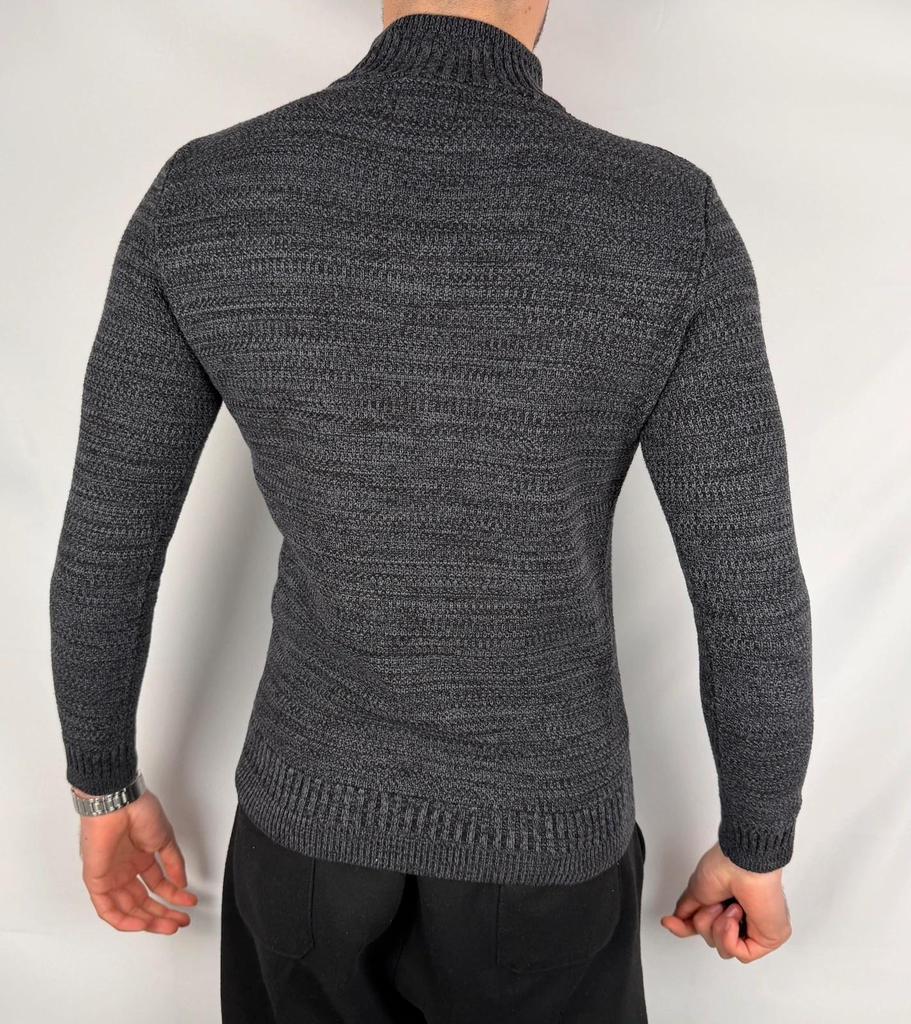 Pull Superdry Zip Gris / Noir - S