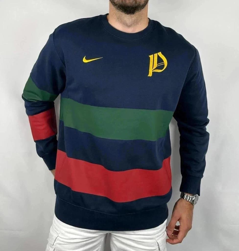 💎 Sweat Nike Portugal - Bleu Vert Rouge - Taille L - Édition Spéciale - Logo Brodé 💎