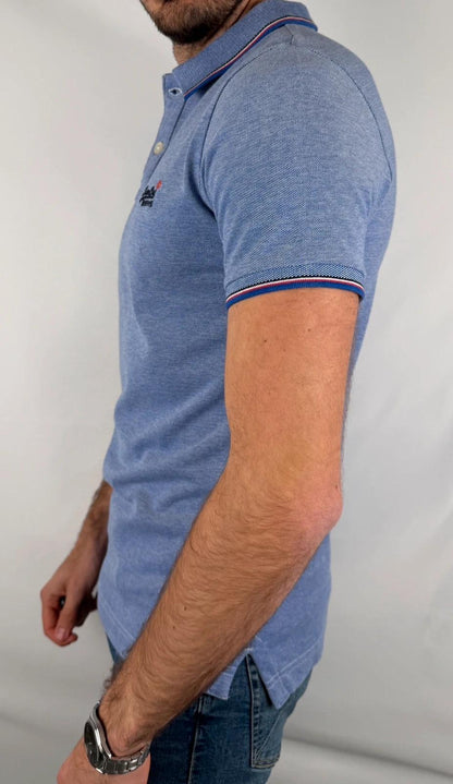 Polo Superdry Lila / Bleu Clair - M
