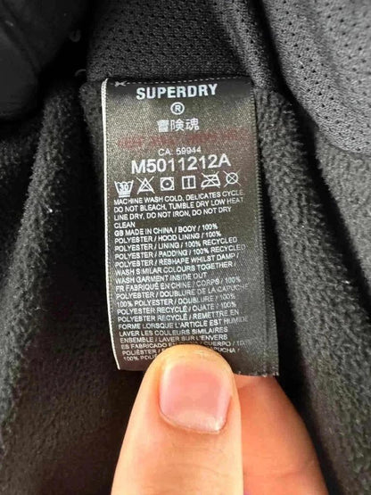 💎 Piumino Superdry Nero taglia M come nuovo - 100% Poliestere 💎
