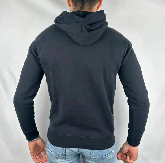 Felpa con Cappuccio Hollister Nera - S