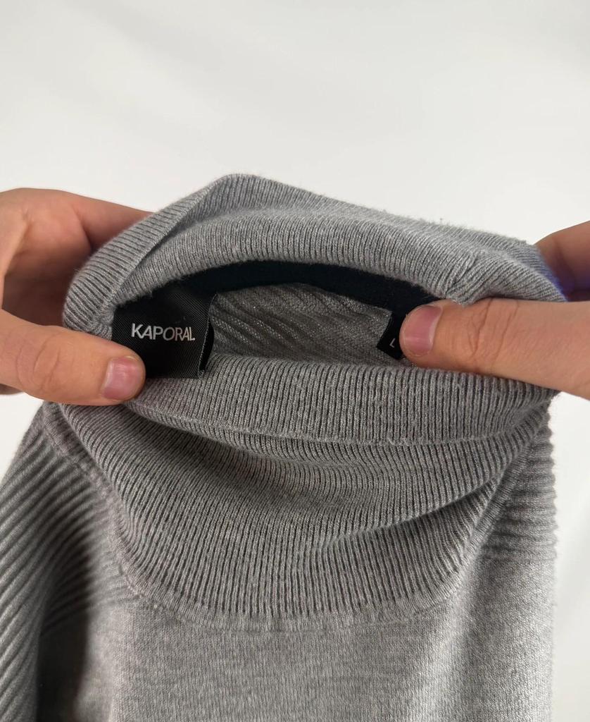 Pull Kaporal Gris à Col Roulé taille L