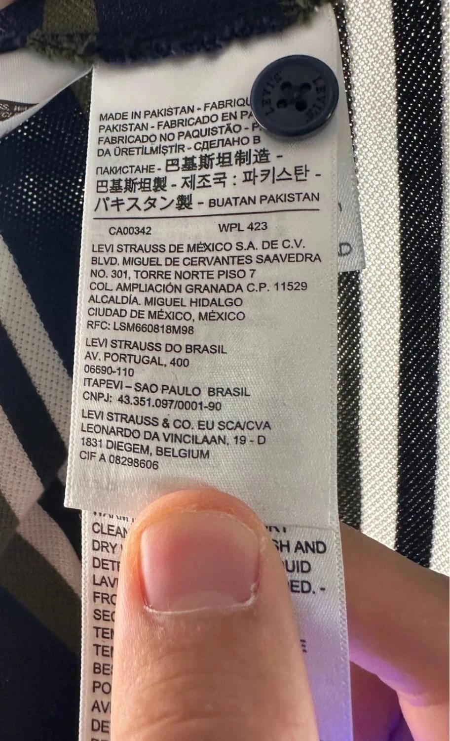 Polo Levi’s Blu Marino a Righe - M