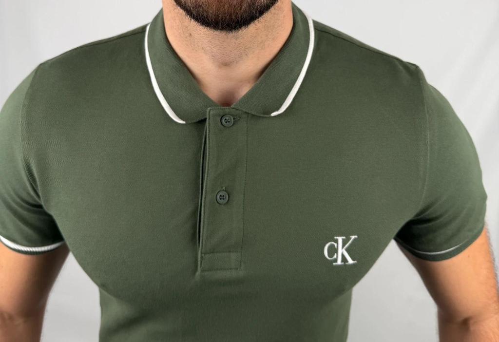 Polo Calvin Klein Kaki - M