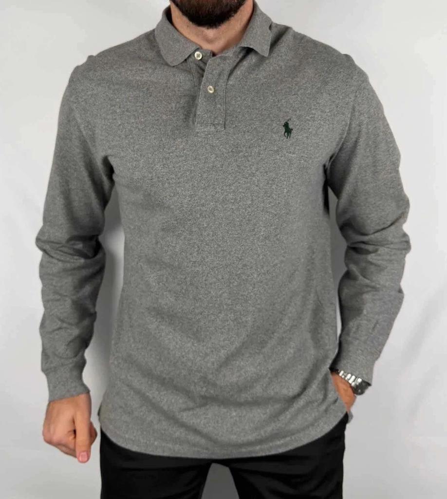 Polo Ralph Lauren Gris Manches Longues - L