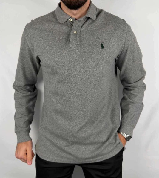 Polo Ralph Lauren Grigio Maniche Lunghe - L