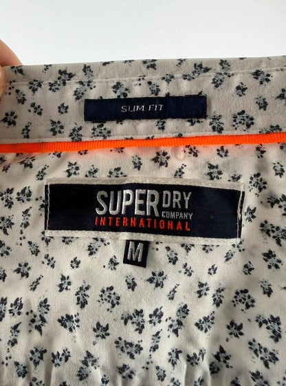 Chemise Superdry Blanche à Motifs - M