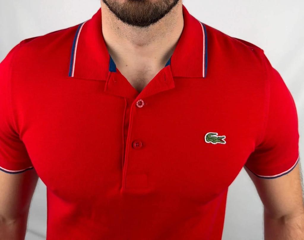 Polo Lacoste Rouge - S
