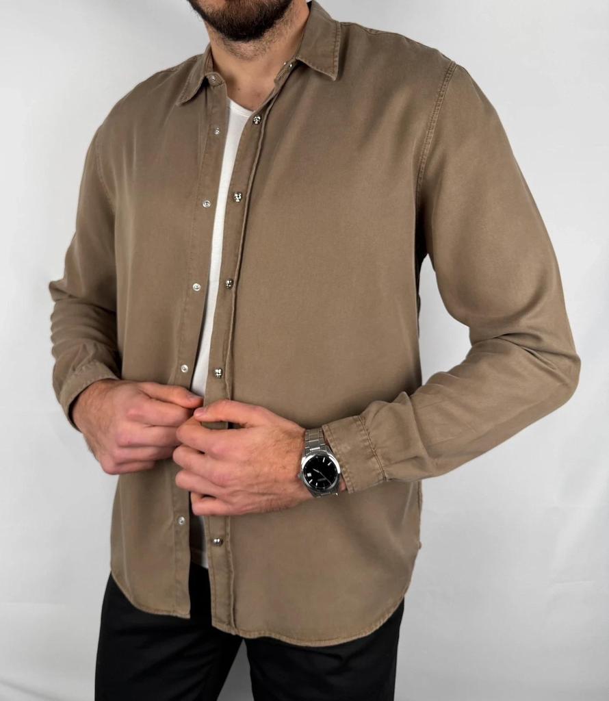 Chemise The Kooples Marron / Kaki - M