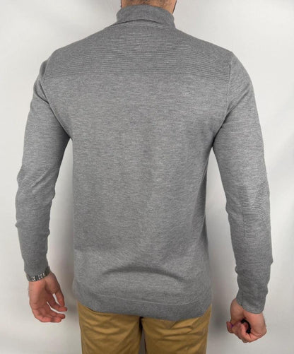 Pull Kaporal Gris à Col Roulé taille L