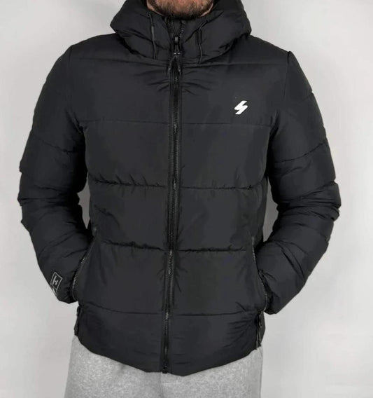 💎 Doudoune Superdry Noire taille M comme neuve - 100% Polyester 💎