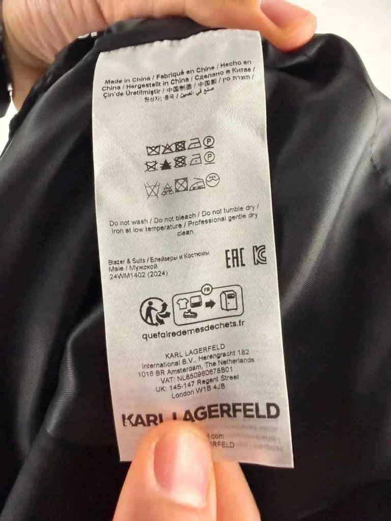Blazer Karl Lagerfeld nero Nuovo – Taglia M (50)