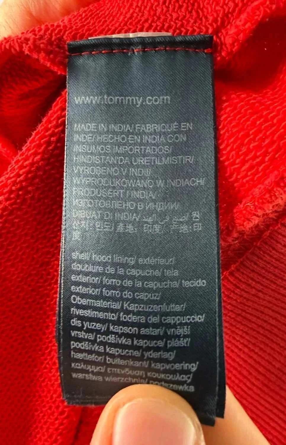 Sweat à Capuche Tommy Jeans Rouge - L