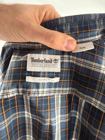 💎 Chemise à Carreaux Timberland taille M - Coton et Élasthanne 💎